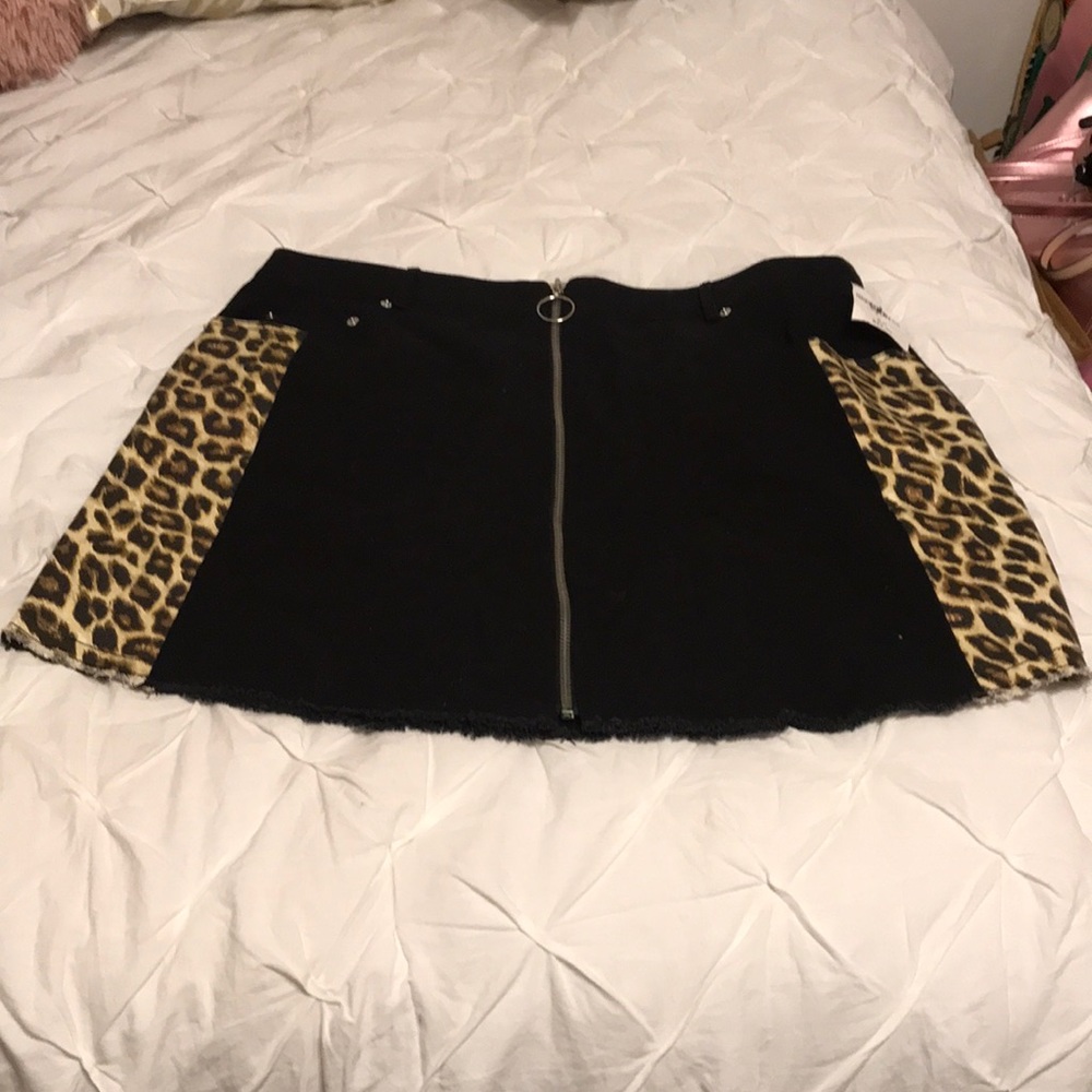 Plus Size Denim Skirt